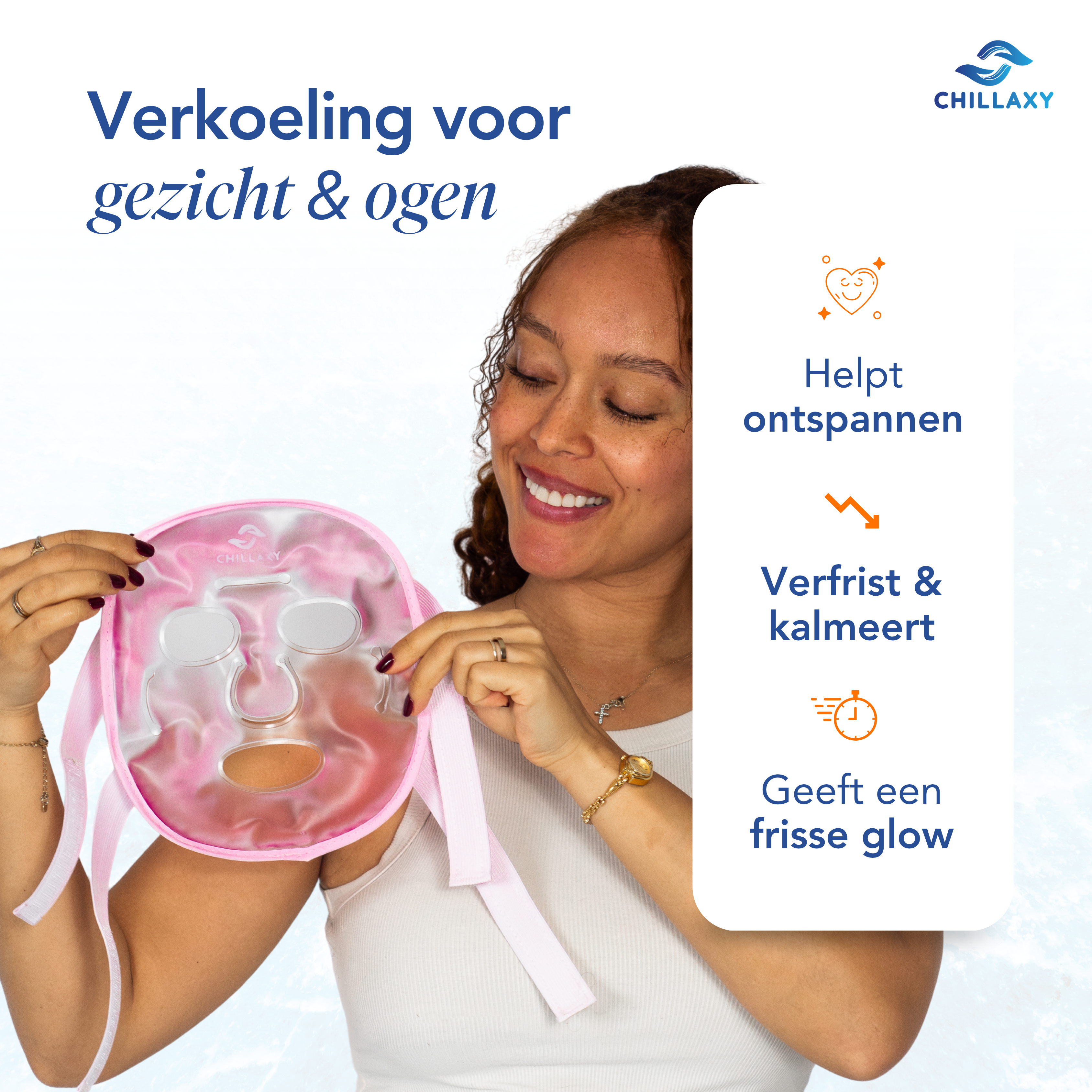 Koelmasker Gezicht - Herbruikbaar - Migraine en Huidverzorging