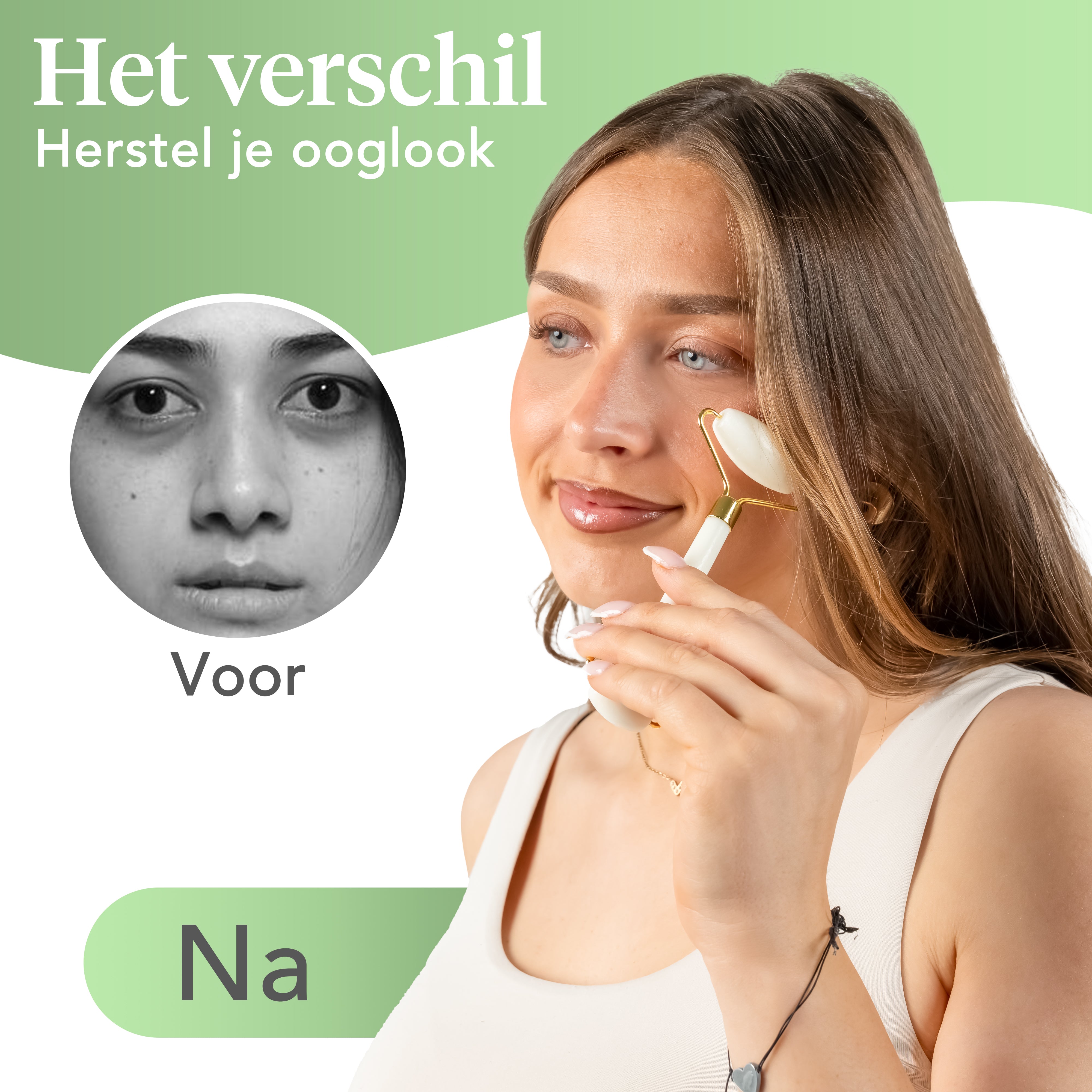 Jade Roller & Eye Mask