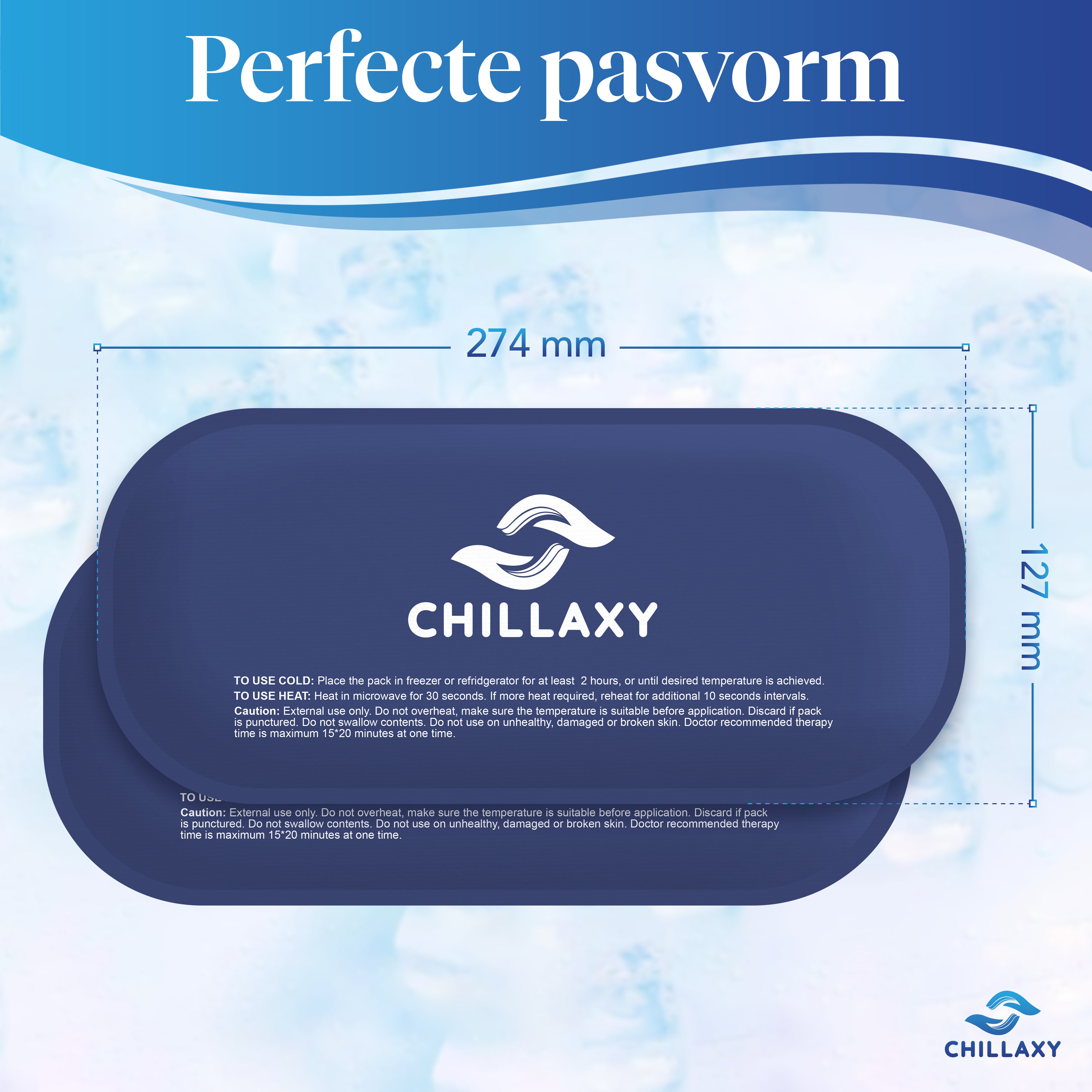 Icepack Set - 2 Gelpacks - Pouch with elastic strap