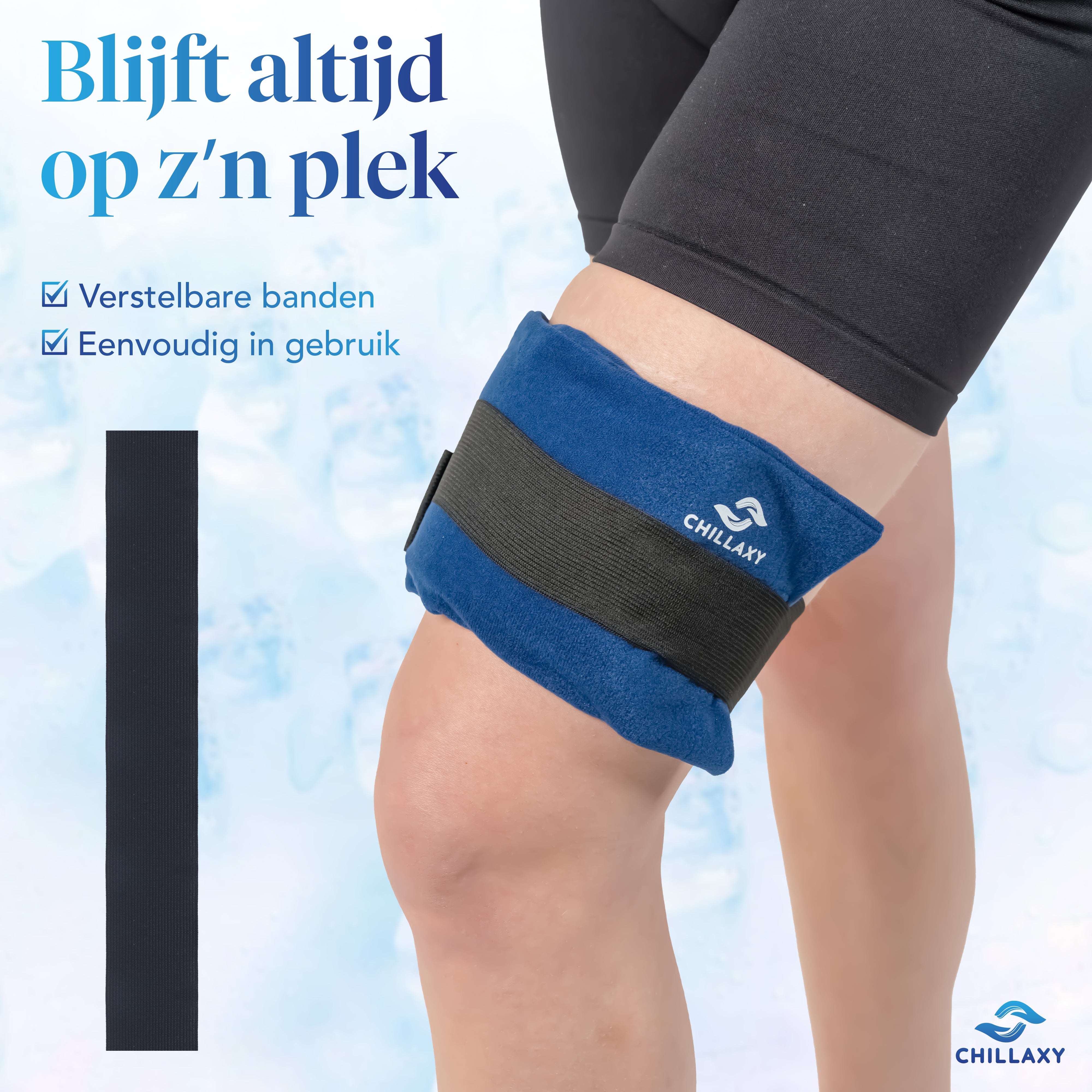 Icepack Set - 2 Gelpacks - Pouch with elastic strap