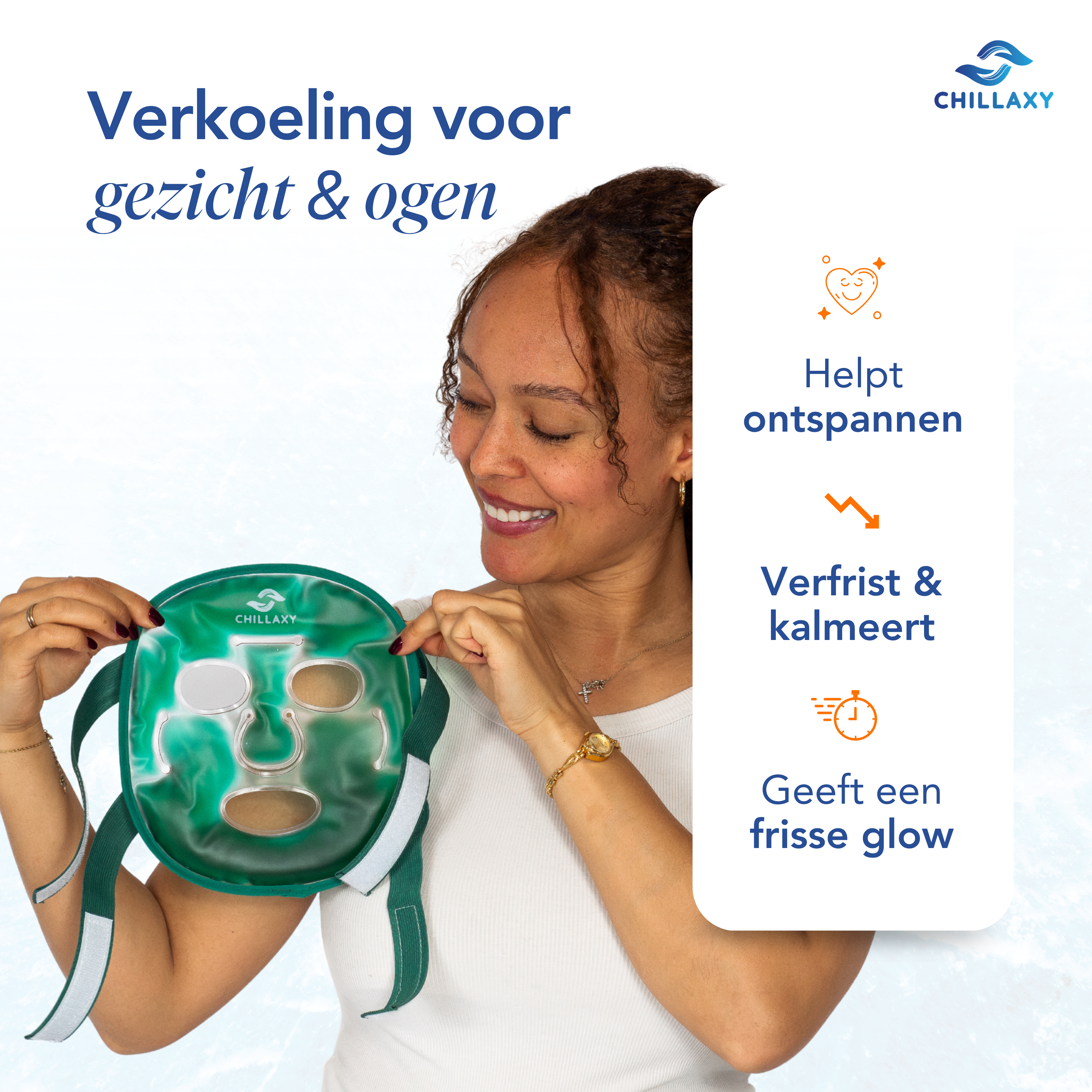 Koelmasker Gezicht - Herbruikbaar - Migraine en Huidverzorging