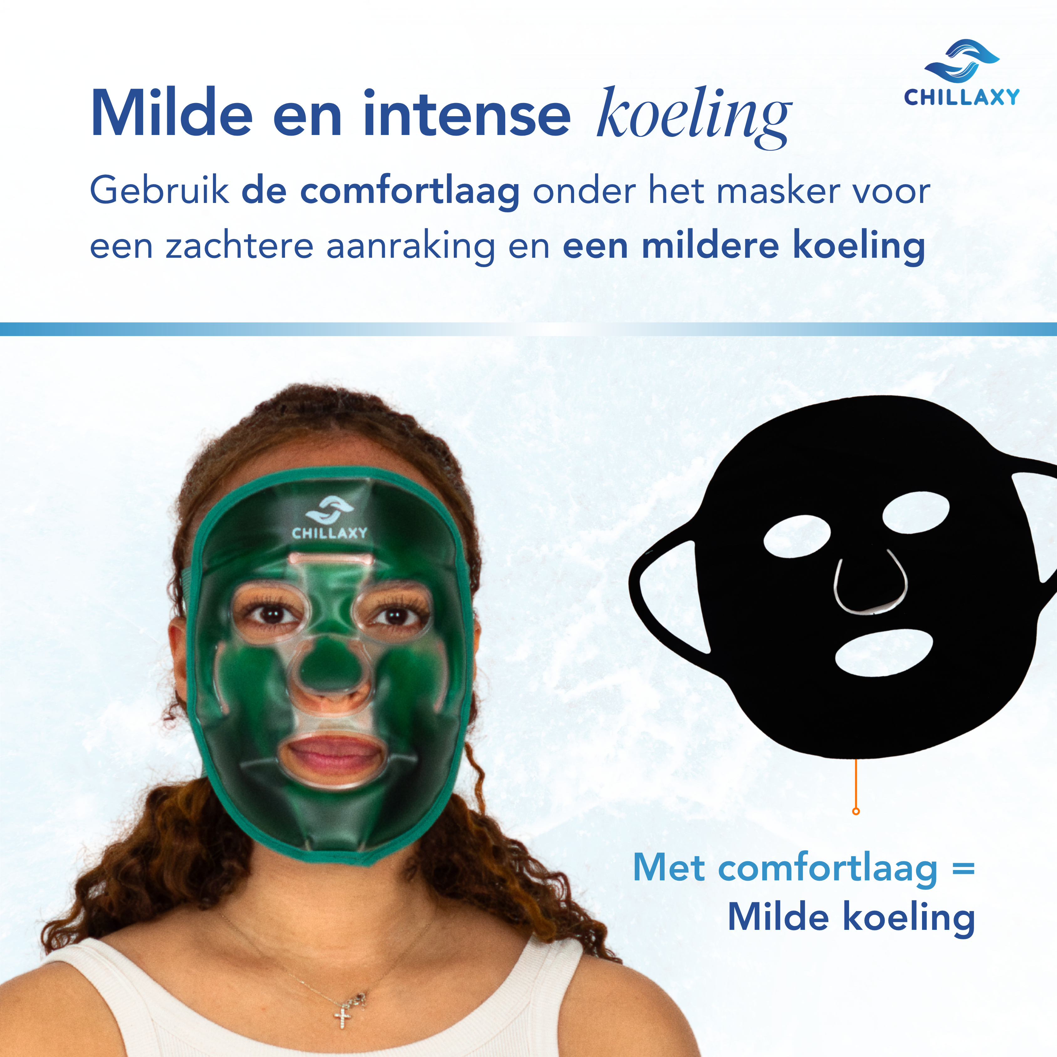 Koelmasker Gezicht - Herbruikbaar - Migraine en Huidverzorging