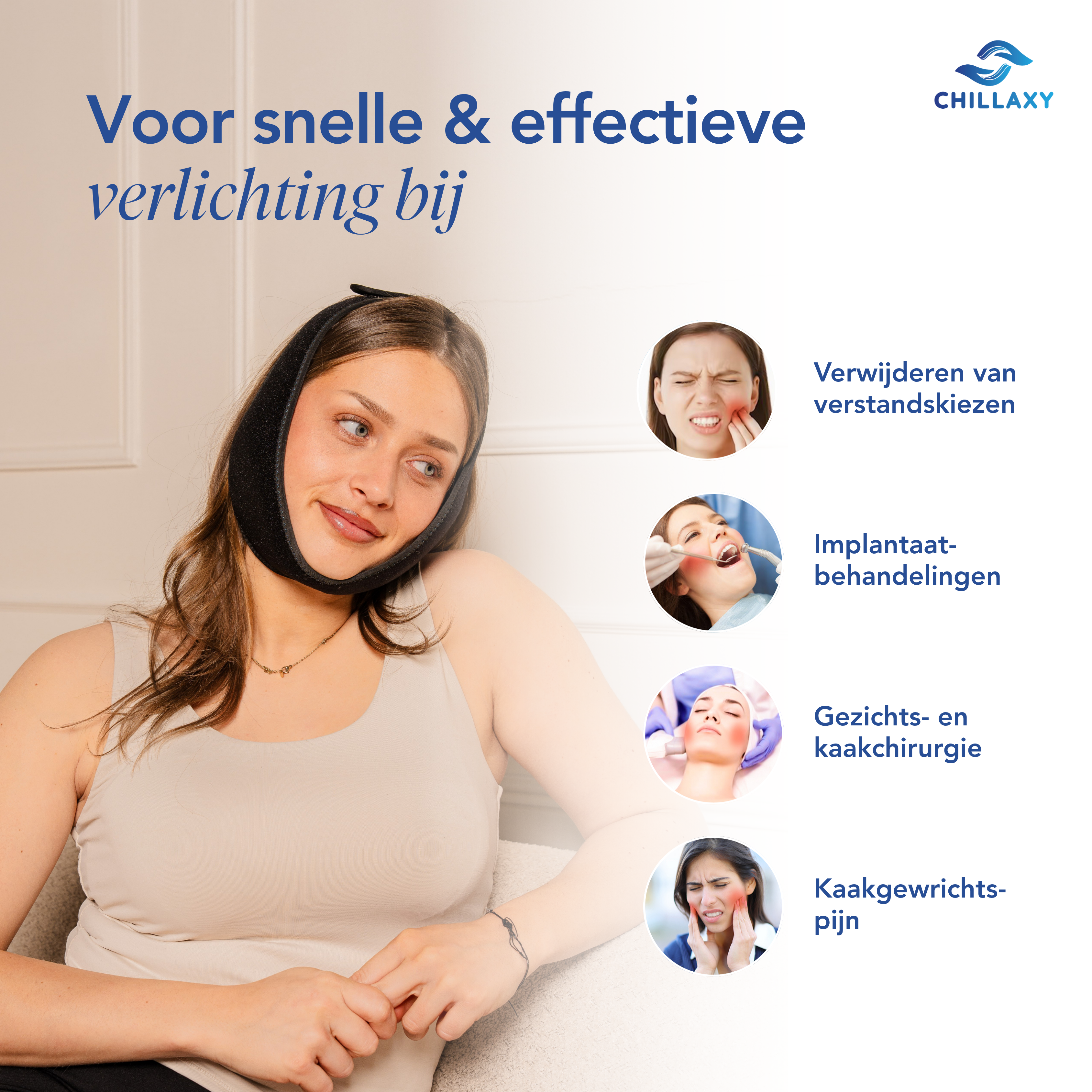 Teeth IcePack – Hoofdband voor Gezicht & Kaak