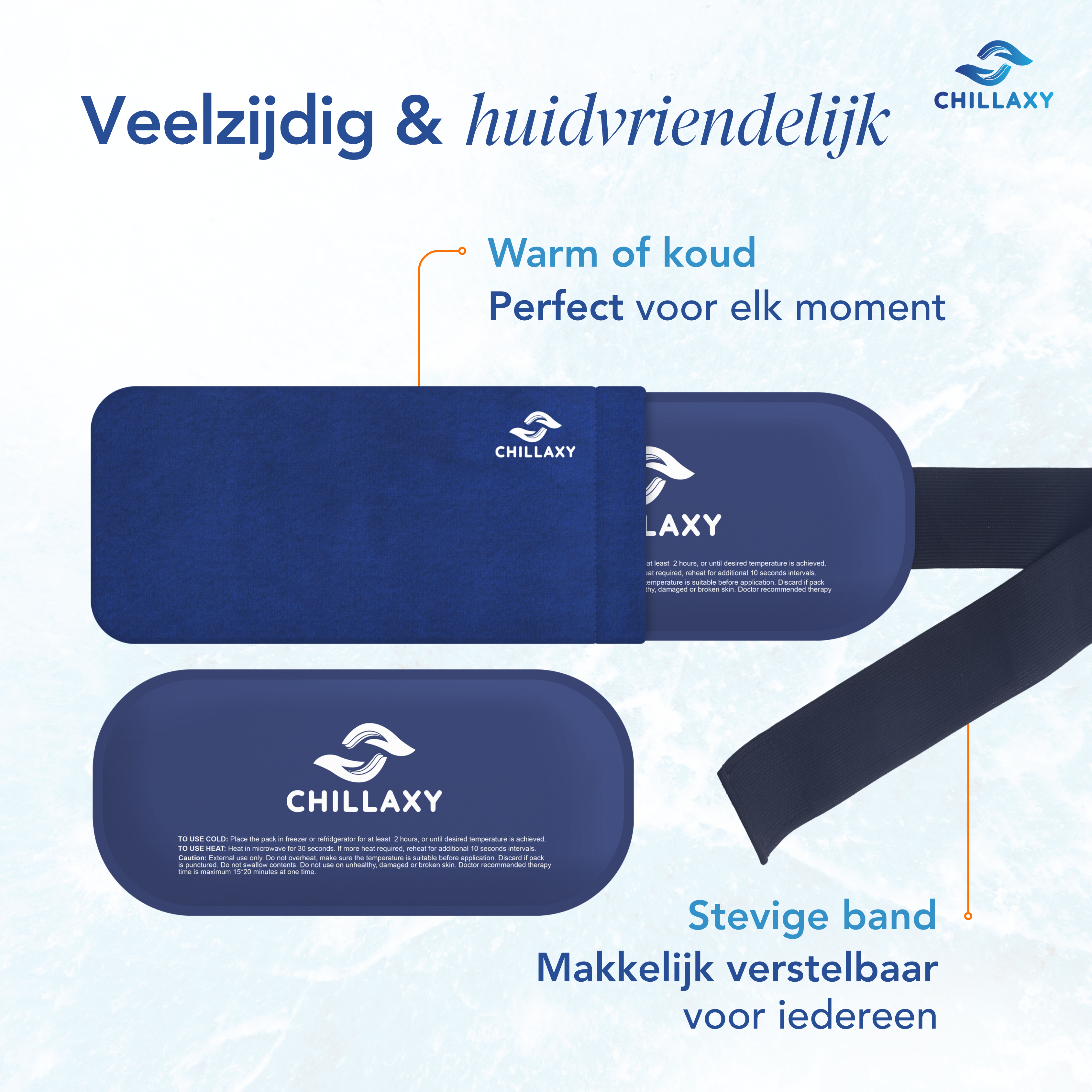 IcePack Set – 2 Gelpacks met Elastische Band