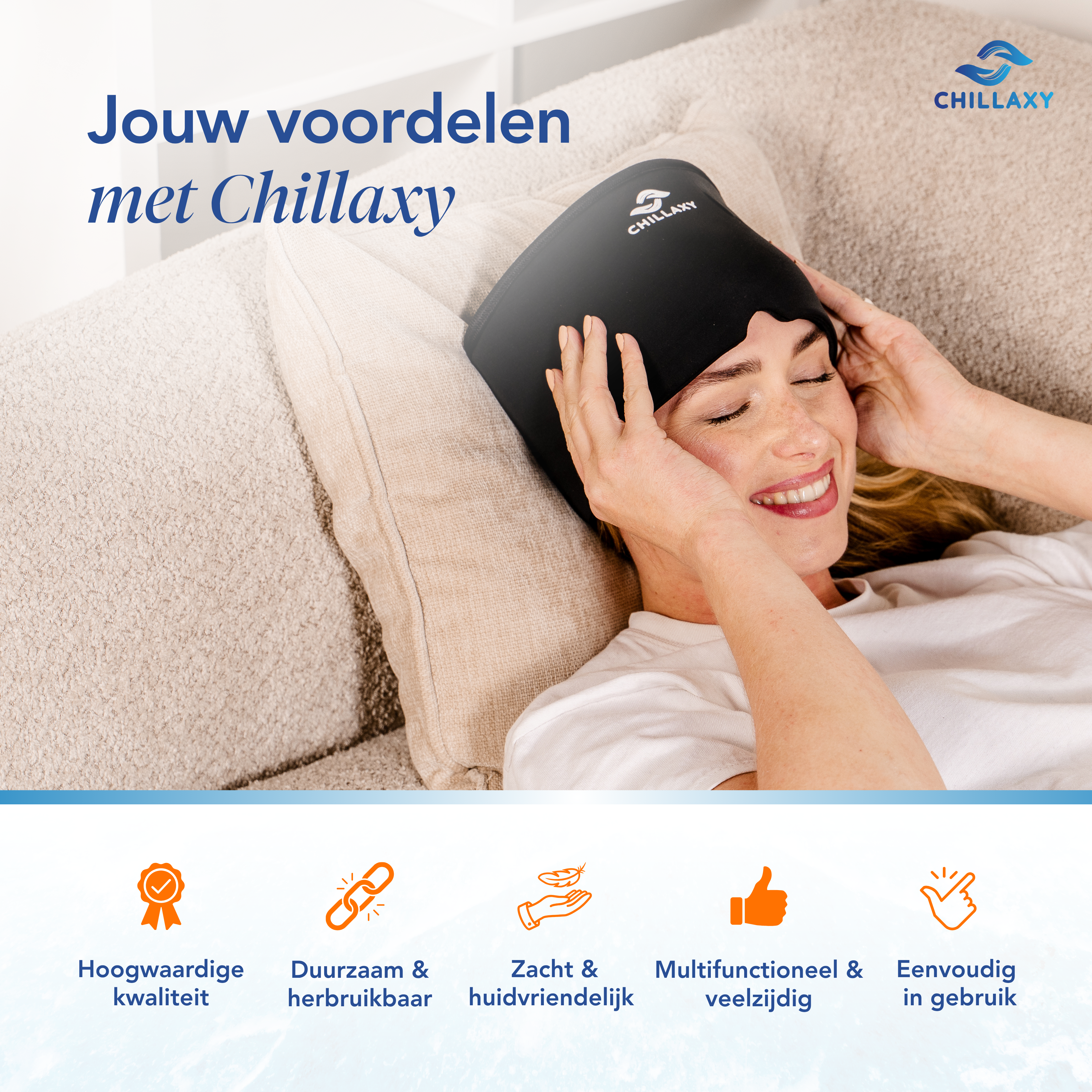 Migraine muts - Nieuwste model, Verstelbaar